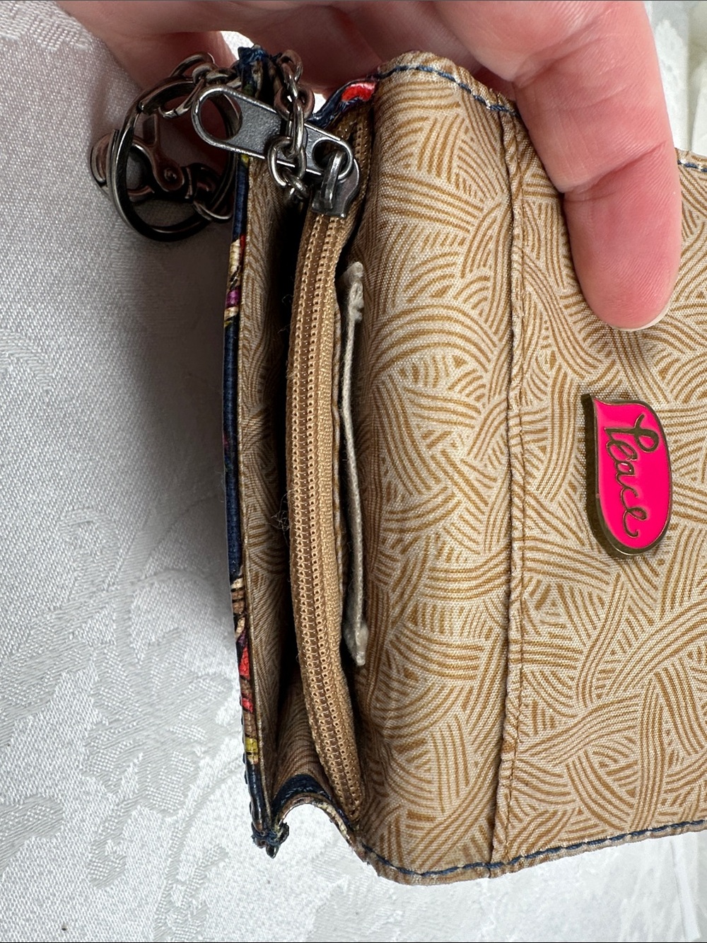 Sakroots Treehouse Multicolor Keychain Wallet - Picture 4 of 5